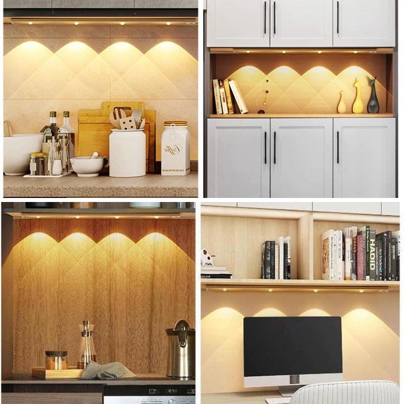 60 CM Ultra-slim USB Rechargeable LED Smart Cabinet Light - Image 6